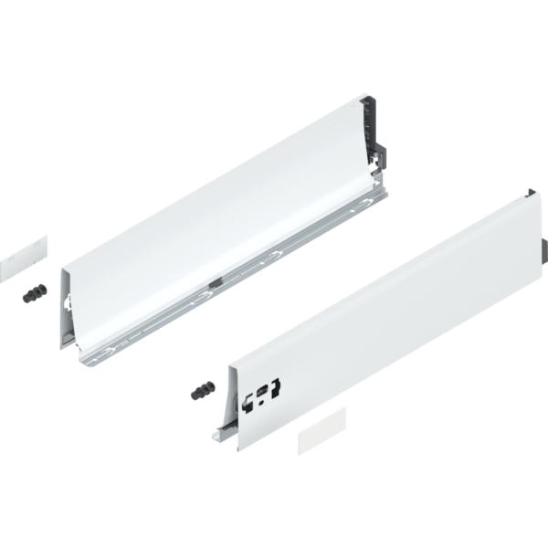 TANDEMBOX Zarge, Höhe K (115 mm), NL=500 mm, links/rechts, seidenweiß