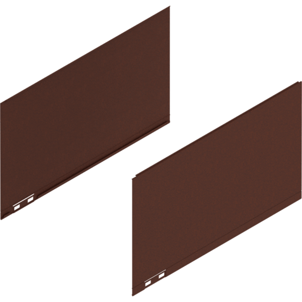 LEGRABOX Dekorelement, H=241 mm, NL=400 mm, noble rust, links/rechts