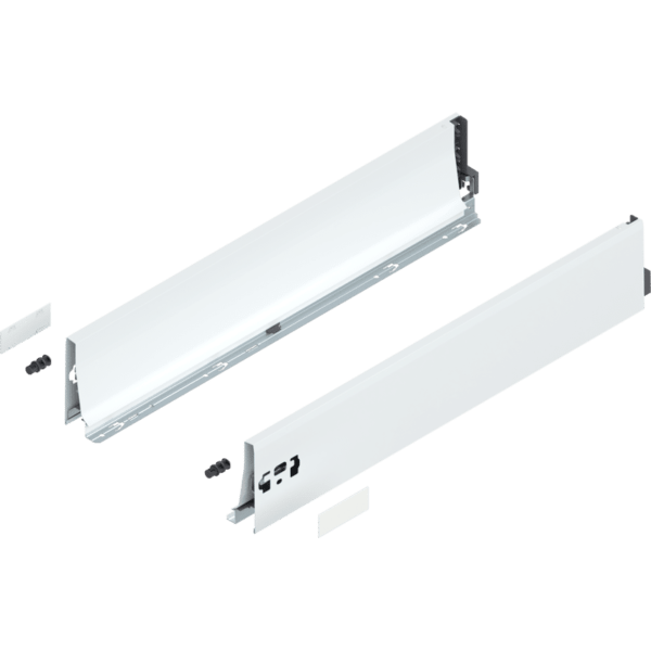 TANDEMBOX Zarge, Höhe K (115 mm), NL=600 mm, links/rechts, seidenweiß