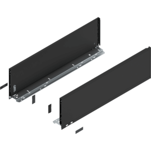 LEGRABOX pure Zarge, H=177 mm, NL=600 mm, carbonschwarz matt, links/rechts