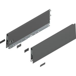 MERIVOBOX Zarge, Höhe K (129 mm), NL=450 mm, l/r inkl. Abdeckk., oriongrau