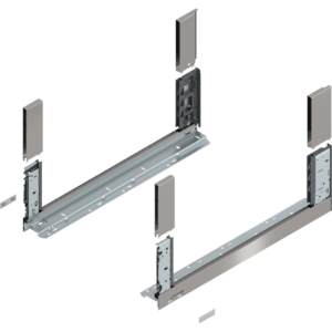LBX Zargen free H= 176,8mm NL 550mm, Inox, incl. Boxcover vorn u. hinten