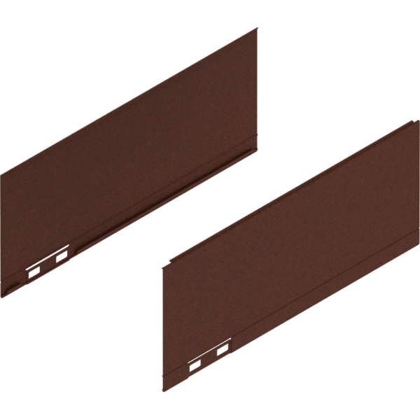 LEGRABOX Dekorelement, H=128.5 mm, NL=300 mm, noble rust, links/rechts