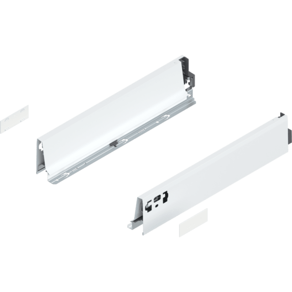 TANDEMBOX Zarge, Höhe M (83 mm), NL=400 mm, links/rechts, seidenweiß