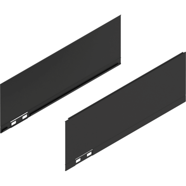 LEGRABOX Dekorelement, H=128.5 mm, NL=350 mm, carbonschwarz matt, links/rechts