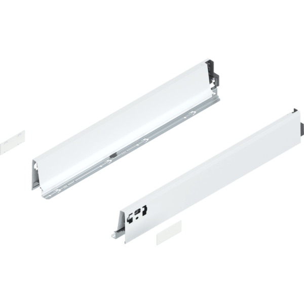 TANDEMBOX Zarge, Höhe M (83 mm), NL=550 mm, links/rechts, seidenweiß