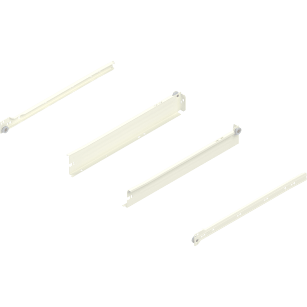 Metabox Teilauszug 400mm Zargenhöhe 54mm, RAL9001 Schraubversion