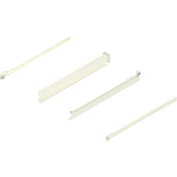 Metabox Teilauszug 450mm Zargenhöhe 54mm, RAL9001 Schraubversion