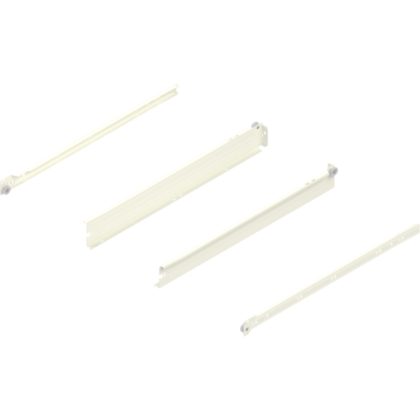 Metabox Teilauszug 500mm Zargenhöhe 54mm, RAL9001 Schraubversion
