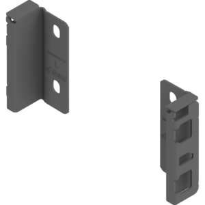 MERIVOBOX Holzrückwandhalter, Höhe M (108 mm), links/rechts, oriongrau