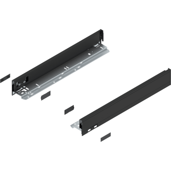 Blum LEGRABOX pure Zarge H=66.5 mm NL=450 mm carbonschwarz matt links/rechts