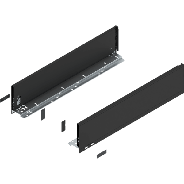 Blum LEGRABOX pure Zarge H=128.5 mm NL=550 mm carbonschwarz matt links/rechts