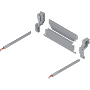 Rückwand-Set Müll KB 500 S 19 Rückwand, Verbindungsstück Aufnahme re/li Reling r