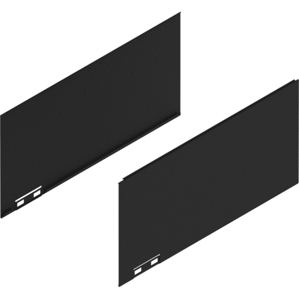 LEGRABOX Dekorelement, H=177 mm, NL=350 mm, carb.schw./carb.look, links/rechts