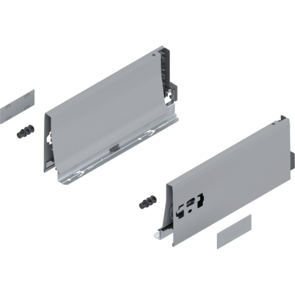 TANDEMBOX Zarge, Höhe K (115 mm), NL=270 mm, links/rechts, RAL 9006