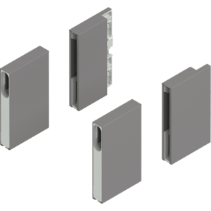 MERIVOBOX BOXCOVER, Höhe E, vorne/hinten, links/rechts, indiumgrau (Set)