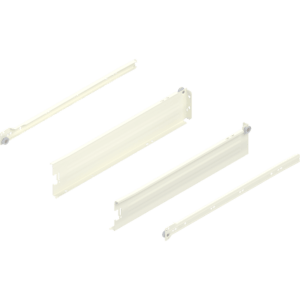 Metabox Teilauszug 450mm Zargenhöhe 86mm, RAL9001 Schraubversion