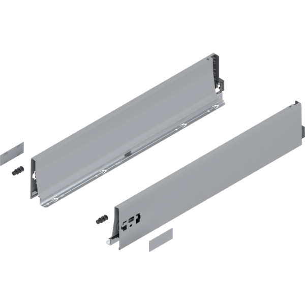 TANDEMBOX Zarge, Höhe K (115 mm), NL=600 mm, links/rechts, RAL 9006