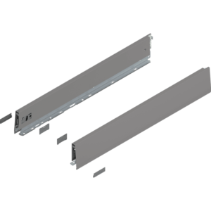 MERIVOBOX Zarge, Höhe M (91 mm), NL=600 mm, l/r inkl. Abdeckk., oriongrau