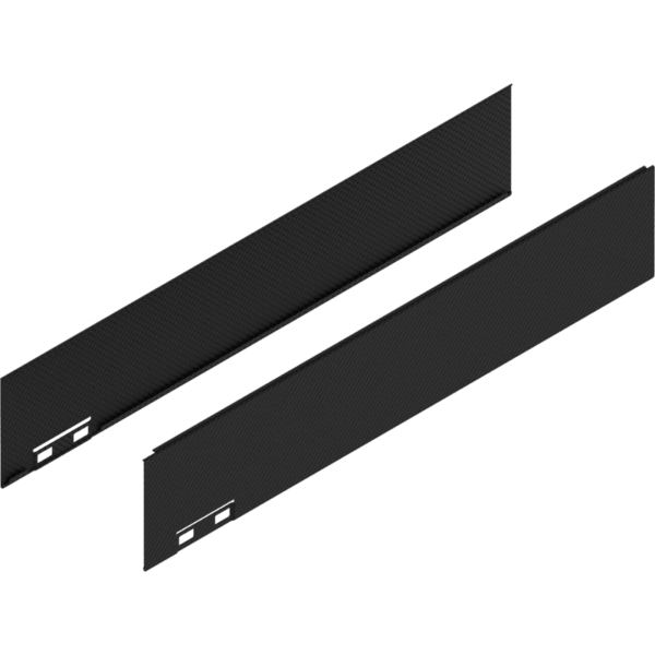 LEGRABOX Dekorelement, H=90.5 mm, NL=450 mm, carb.schw./carb.look, links/rechts