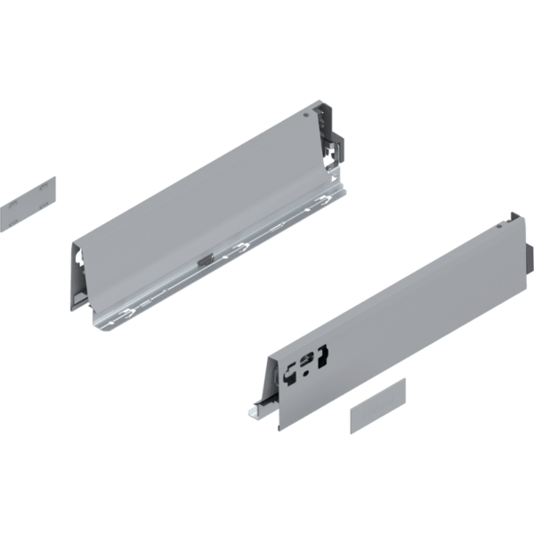 TANDEMBOX Zarge, Höhe M (83 mm), NL=350 mm, links/rechts, RAL 9006