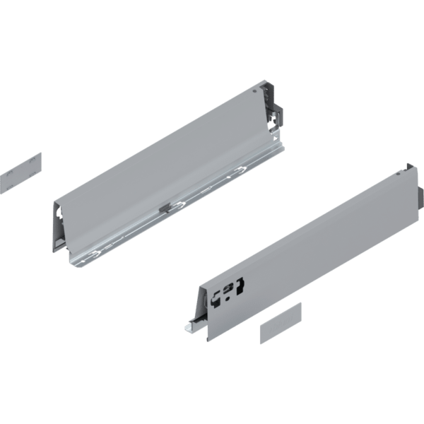 TANDEMBOX Zarge, Höhe M (83 mm), NL=400 mm, links/rechts, RAL 9006
