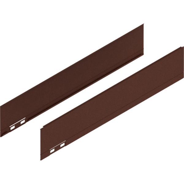 LEGRABOX Dekorelement, H=90.5 mm, NL=450 mm, noble rust, links/rechts
