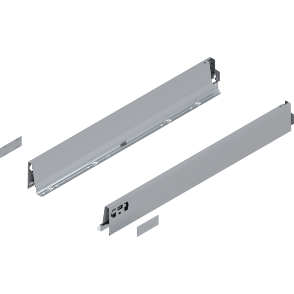 TANDEMBOX Zarge, Höhe M (83 mm), NL=650 mm, links/rechts, RAL 9006