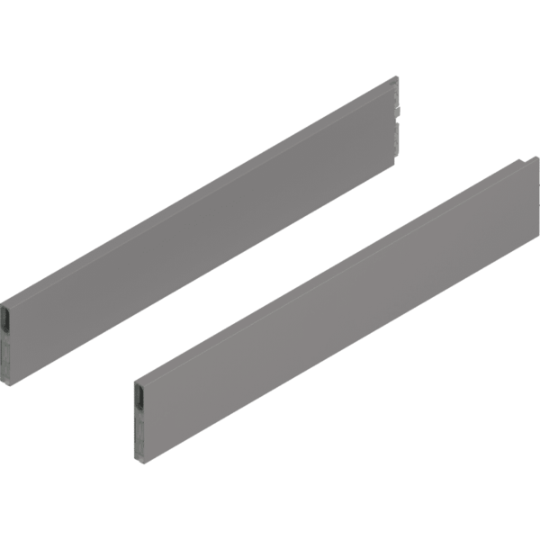 MERIVOBOX BOXCAP, NL=600mm, Höhe E, links/rechts, indiumgrau