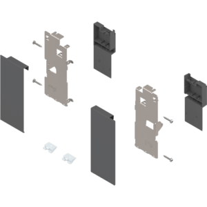 Blum LEGRABOX pure Fronthalter Höhe K für Innenschubkasten oriongrau