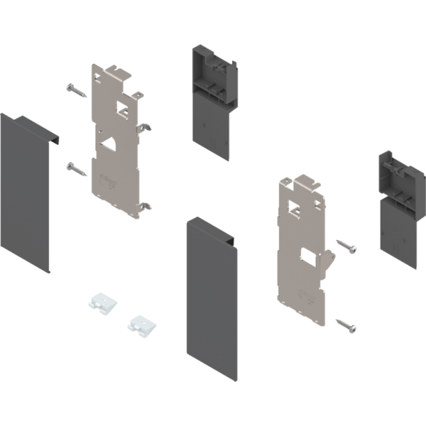 Blum LEGRABOX pure Fronthalter Höhe K für Innenschubkasten oriongrau