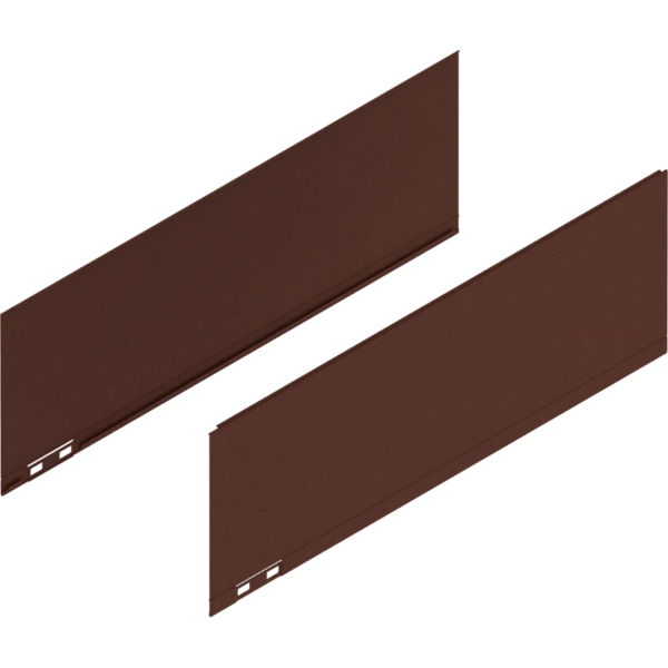 LEGRABOX Dekorelement, H=177 mm, NL=500 mm, noble rust, links/rechts