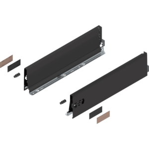 TANDEMBOX Zarge, Höhe K (115 mm), NL=450 mm, links/rechts, terraschwarz
