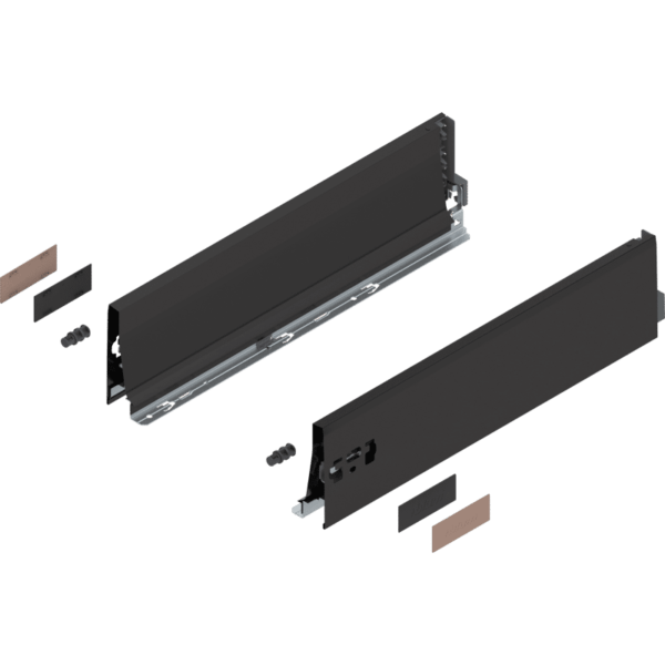 TANDEMBOX Zarge, Höhe K (115 mm), NL=450 mm, links/rechts, terraschwarz