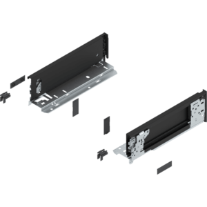 08153404_ID_P_1_PB_BAU_SALL_AOF_V1-1.png LEGRABOX pure Zarge (innen) H=90.5mm, NL=270mm, carbonschwarz matt, links/rechts