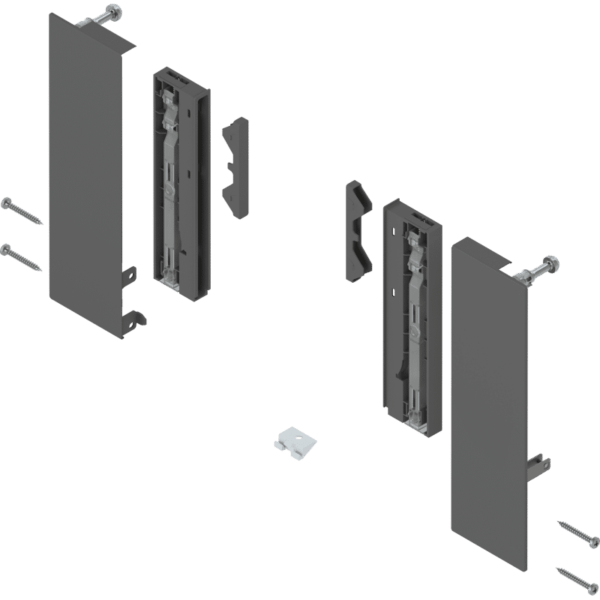 MERIVOBOX Fronthalter, Höhe E für Innenauszug m. Einschubele. l/r, oriongr.