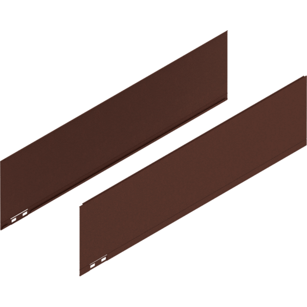 LEGRABOX Dekorelement, H=177 mm, NL=650 mm, noble rust, links/rechts