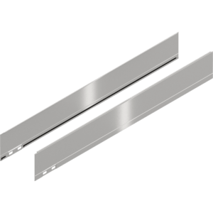 LEGRABOX Dekorelement, H=90.5 mm, NL=650 mm, inox-gebür.-lackiert, links/rechts
