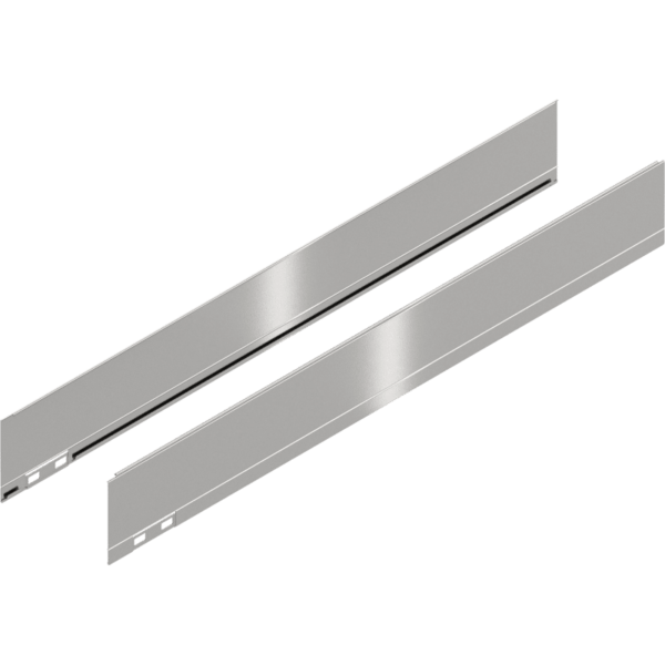 LEGRABOX Dekorelement, H=90.5 mm, NL=650 mm, inox-gebür.-lackiert, links/rechts