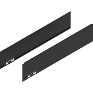 LEGRABOX Dekorelement, H=90.5 mm, NL=400 mm, carbonschwarz matt, links/rechts