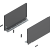 LEGRABOX pure Höhe F NL 400mm Oriongrau