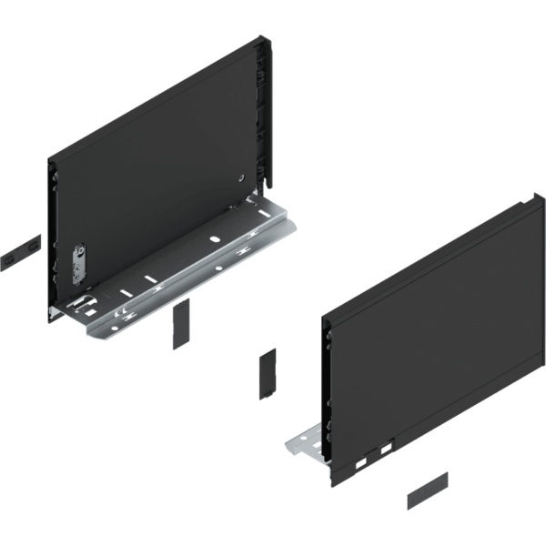 LEGRABOX pure Zarge, H=177 mm, NL=270 mm, carbonschwarz matt, links/rechts