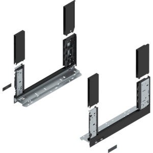 LEGRABOX free Zarge, H=177,0mm, NL=350mm, inkl. BOXCOVER v. und h. carbonschw. m