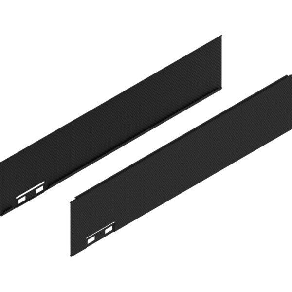 LEGRABOX Dekorelement, H=90.5 mm, NL=400 mm, carb.schw./carb.look, links/rechts