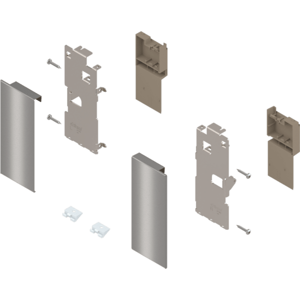 Blum LEGRABOX pure Fronthalter Höhe K für Innenschubkasten inox