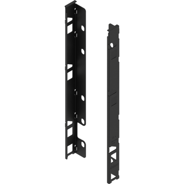 LEGRABOX Holzrückwandhalter, H=257 mm, carbonschwarz matt, links/rechts