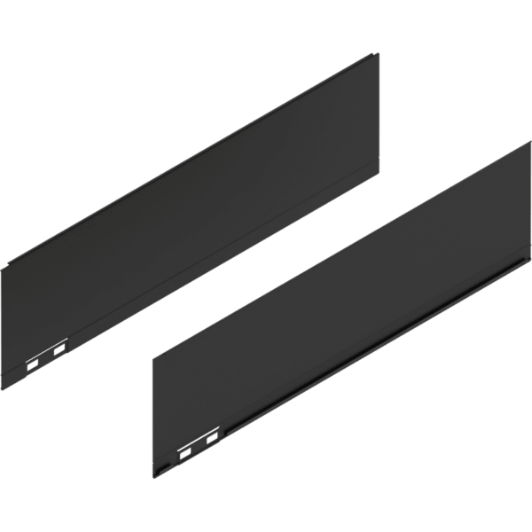 LEGRABOX Dekorelement, H=128.5 mm, NL=450 mm, carbonschwarz matt, links/rechts