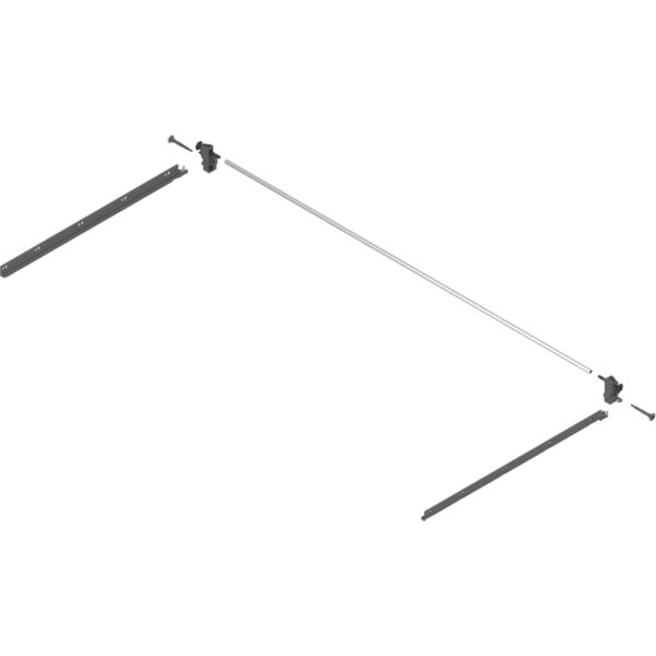 Seitenstabilisierung RAL 7037 TBX und intivo NL 550mm Set