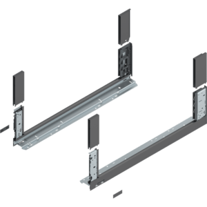 LBX Zargen free H= 176,8mm NL 650mm, oriongrau, incl. Boxcover vorn u. hinten