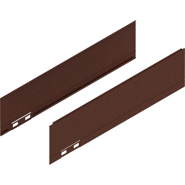 LEGRABOX Dekorelement, H=90.5 mm, NL=350 mm, noble rust, links/rechts
